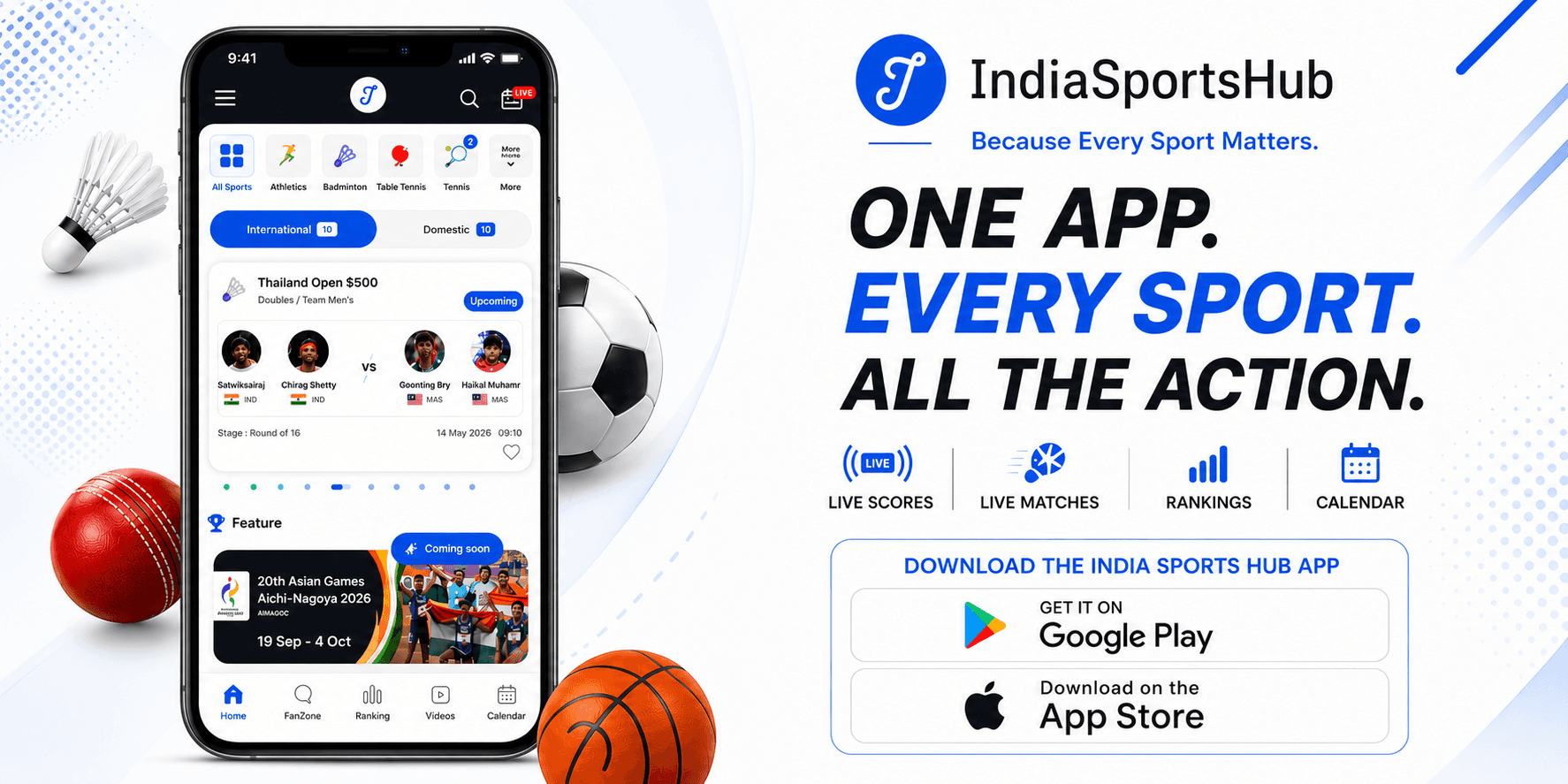 Download the IndiaSportsHub app