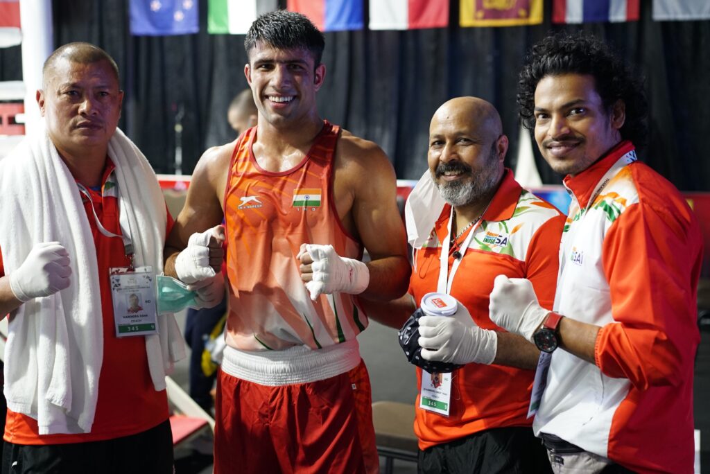 Sumit advances into semi-finals at 2022 Thailand Open International Boxing Tournament; Gaurav exits