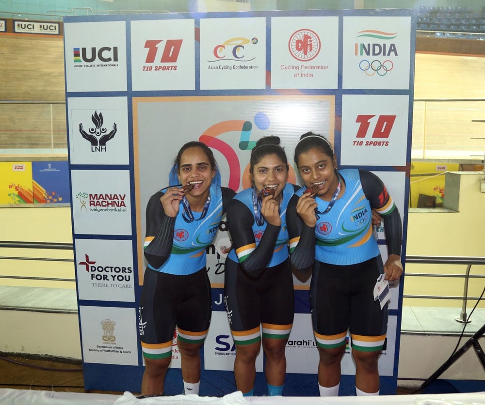 India Shines On Day 1 Of Asian Track Cycling Championships 2022 Indiasportshub