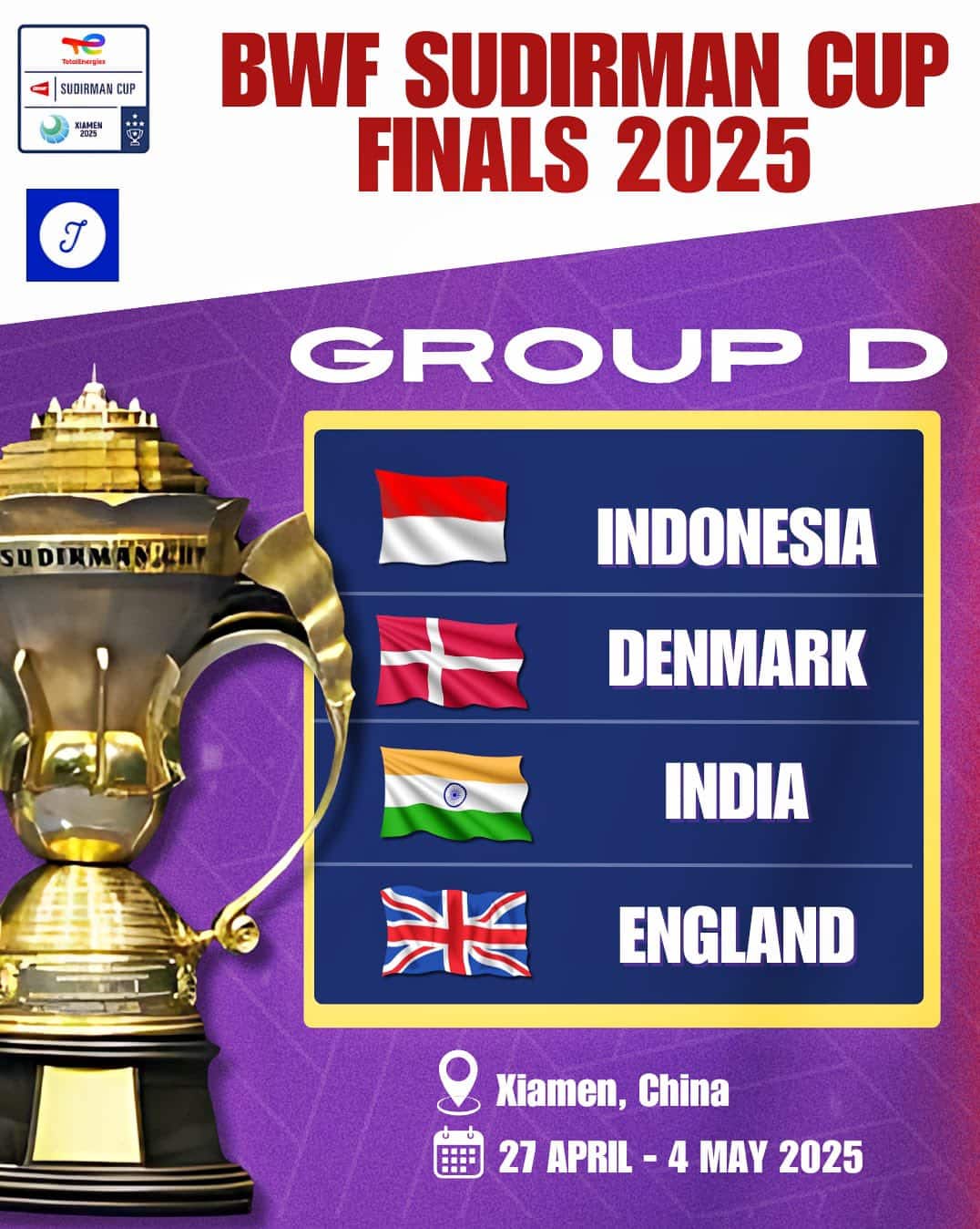 Sudirman Cup GroupD