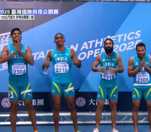 Indian 4x100m Relay Teams Shine Bright at Taiwan Athletics Open 2025