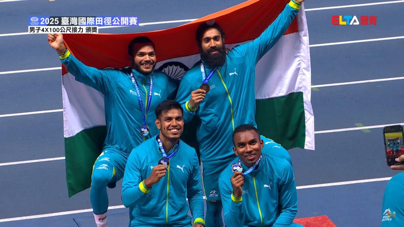 India 4x100