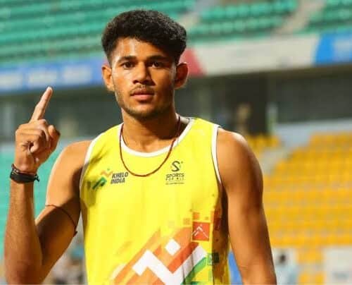 India’s Record-Breaking Pole Vault Star Dev Meena Set for Big Test at Busan International