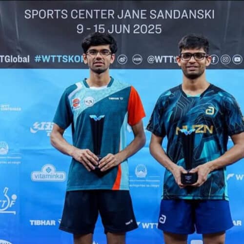 Manush Shah Scripts History with Twin Top 10 Rankings in Doubles