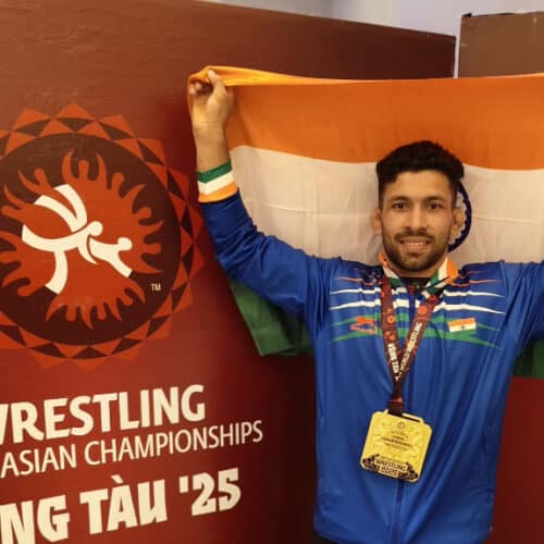 Sumit Wins Greco-Roman Gold at U23 Asian Wrestling Championships 2025