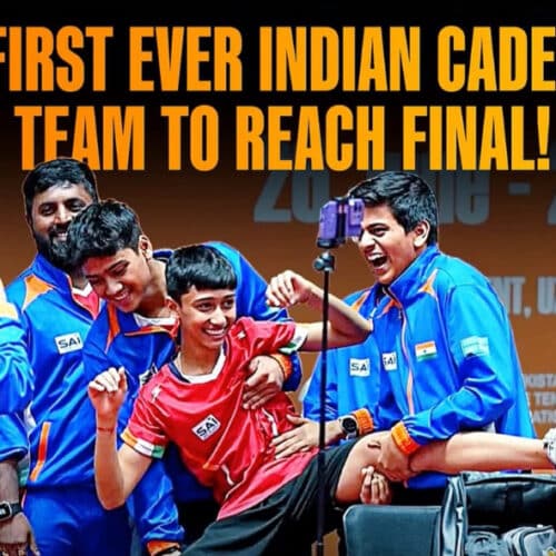 India’s U15 Boys Create History, Reach Final of Asian Youth Table Tennis Championships
