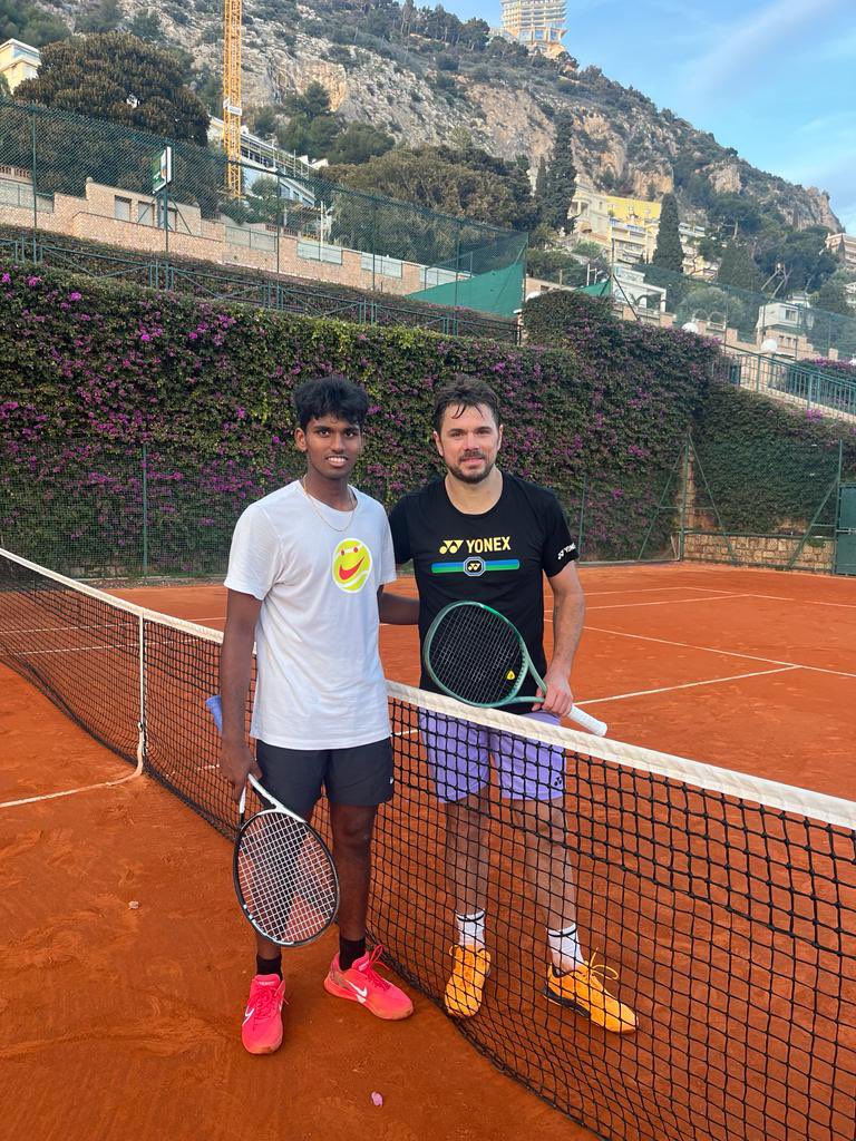 Manas with Wawrinka